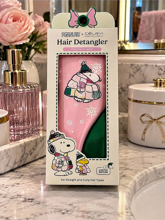 Peanuts x Celavi Other - Peanuts x Celavi Snoopy Hair Detangler Hair Detangler Pink NWT